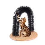 Cat Self-Grooming Arch with Massage and Scratching Post