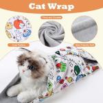Grooming Cat Wrap Swaddle for Nail Clipping