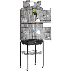 VIVOHOME 162.6 cm Bird Cage with Rolling Stand