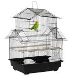 PawHut Metal Bird Cage with Swing Perch