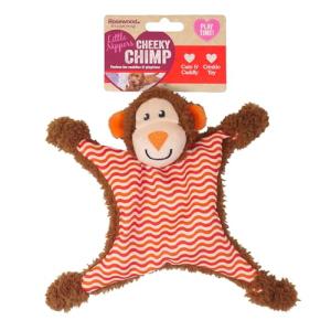 Cheeky Chimp Plush Puppy Toy with Squeak