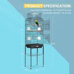 VIVOHOME 162.6 cm Bird Cage with Rolling Stand