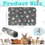 Waterproof Fleece Guinea Pig Blankets - 4 Pack