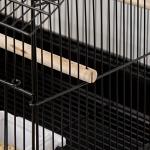 PawHut Metal Bird Cage with Swing Perch