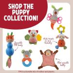 Cheeky Chimp Plush Puppy Toy with Squeak