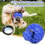 Indestructible Squeaky Dog Ball for Aggressive Chewers