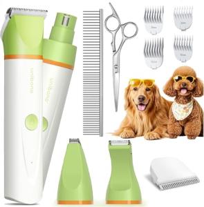 Quiet Cordless Dog and Cat Grooming Clipper Kit