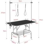 Yaheetech 46" Adjustable Dog Grooming Table
