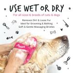 Bugalugs 2-Pack Dog & Cat Bath Brush