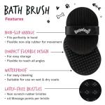 Bugalugs 2-Pack Dog & Cat Bath Brush