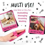 Bugalugs 2-Pack Dog & Cat Bath Brush