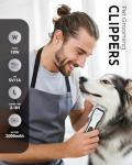 Cordless Dog Grooming Clippers with LED Display