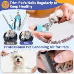 13-Piece Pet Grooming Kit for Dogs and Cats