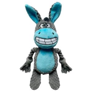 Soft Plush Squeaky Donkey Dog Toy