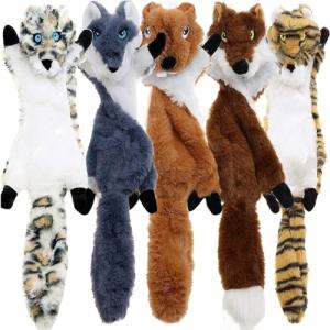 No Stuffing Squeaky Dog Toys - 5 Pack