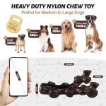Indestructible Dog Chew Toys with Bacon Flavor