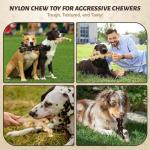 Indestructible Dog Chew Toys with Bacon Flavor