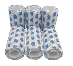 PintoMed Flexible Paw Bandages for Dogs, 6-Pack