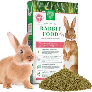 Premium Timothy Hay Rabbit Food Pellets, 10lb