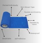 PintoMed Flexible Paw Bandages for Dogs, 6-Pack