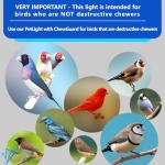 Bird Cage Light for Songbirds - Full Spectrum LED