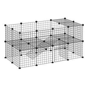 PawHut Adjustable Metal Pet Playpen for Small Animals