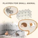 PawHut Adjustable Metal Pet Playpen for Small Animals