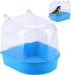 Hanging Bird Bath Tub with Hooks for Small Birds