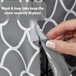 Gray Dog Crate Cover with Teflon Protection