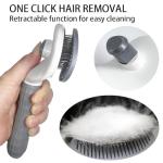 Self-Cleaning Cat Grooming Brush for Shedding