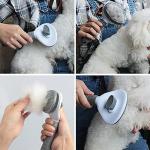 Self-Cleaning Cat Grooming Brush for Shedding