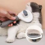 Self-Cleaning Cat Grooming Brush for Shedding