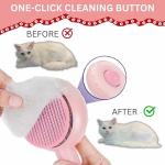Cat Brush and Flea Combs Set for Grooming