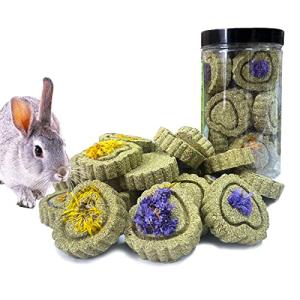 FIPASEN 18PCS Natural Rabbit Chew Toys for Dental Health