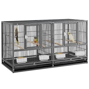 Yaheetech Metal Divider Bird Cage for Small Birds