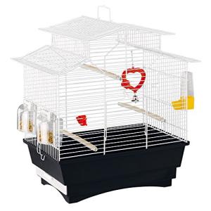 Ferplast Pagoda Bird Cage with Accessories and Feeders