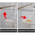Large White Metal Bird Cage for Small Birds