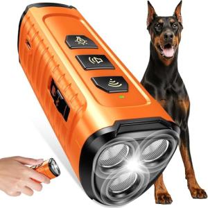 3X Dog Bark Control Device with Flashlight