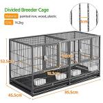 Yaheetech Metal Divider Bird Cage for Small Birds