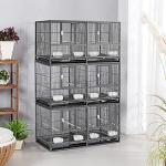 Yaheetech Metal Divider Bird Cage for Small Birds