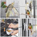 Stackable Rolling Metal Bird Cage for Parrots