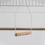 Large White Metal Bird Cage for Small Birds