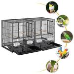 Yaheetech Metal Divider Bird Cage for Small Birds
