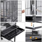 Stackable Rolling Metal Bird Cage for Parrots