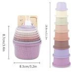 Colorful Stacking Cups for Bunnies and Small Pets