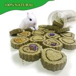 FIPASEN 18PCS Natural Rabbit Chew Toys for Dental Health