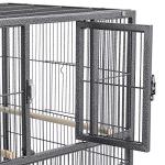 Stackable Rolling Metal Bird Cage for Parrots