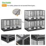Yaheetech Metal Divider Bird Cage for Small Birds