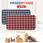 Reusable Washable Guinea Pig Cage Liners, 2 Pack
