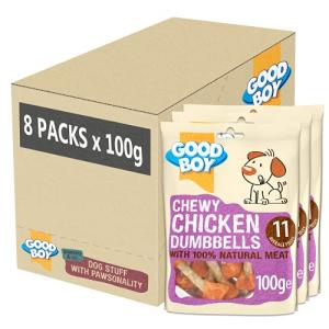 Good Boy Chewy Chicken Dumbbells Dog Treats